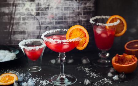 Włoska margarita pomarańczowa z likierem amaretto